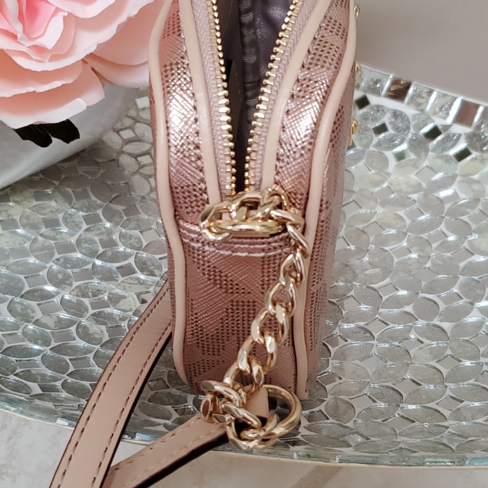 🥳🎈HOST PICK!🎈🥳  💜 NWOT MICHAEL KORS Rose Gold Crossbody Handbag 💜 - Picture 8 of 11